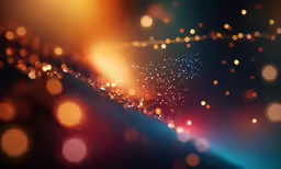 the lights are blurry so that it does not look like they can be seen in this picture