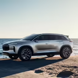 the all new volvo concept suv will take on the beach