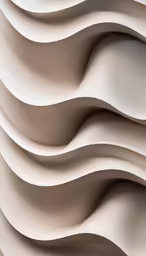 an abstract wall with wavy shapes