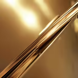 a closeup of some brass colored material