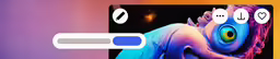 an illustrated screen and some icons for a tv