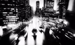 there are many cars driving through the city