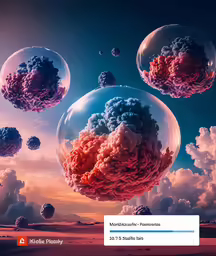 a poster that is showing the various types of clouds in the sky