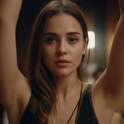 an image of a young woman looking to the side