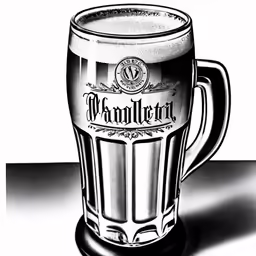 a picture of a very tall beer glass