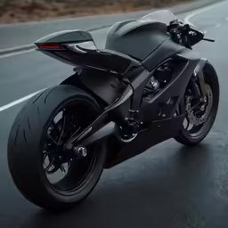 a very nice motorcycle on the road in the middle of nowhere