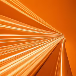 light lines in orange and white photo