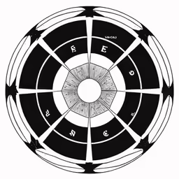 the center circle, which is marked with numbers