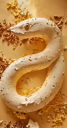 a donut with some toppings on it laying down