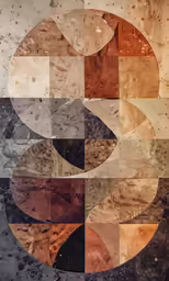 a picture of different shapes over looking the ground