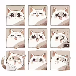 an image of cats with eyes