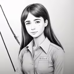 an image of the girl on a post