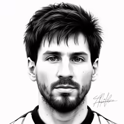a man in black and white is staring at the camera