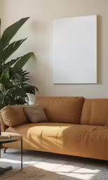 there is a couch and a table in the room