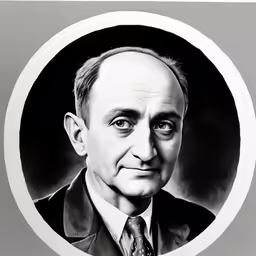 a portrait of a man who is wearing a suit and tie