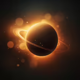 a picture of the sun with a black background