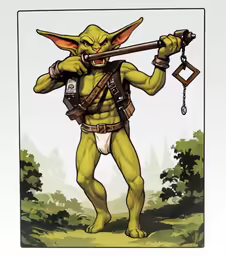 an image of a little elf playing cards