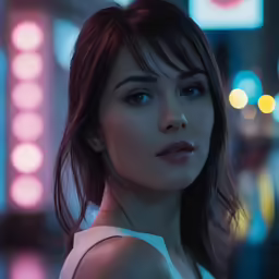 a close up of a person with a light in the background