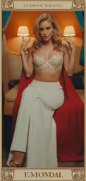 an image of a woman in lingerie top and skirt