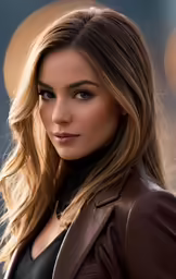 an elegant young woman is posing for a picture