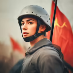a young boy in motorcycle gear and a helmet on