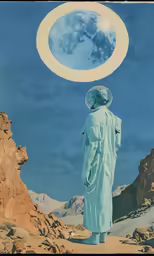 an old poster is placed in the desert