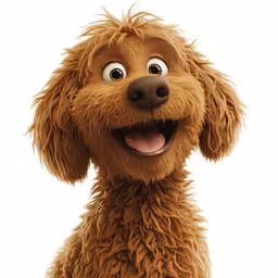 a shaggy haired dog with an angry expression