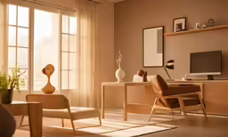 a living room filled with furniture and decor