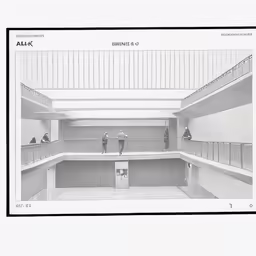 architectural drawing showing different views of the basement
