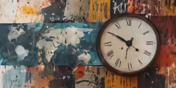 a large metal clock mounted on to the side of a wall