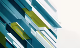 a close up of the window of an office building