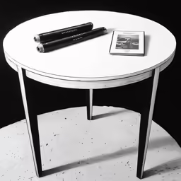 a book on top of a table with a magazine