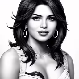 an artistic portrait of a woman with big breast