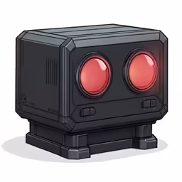 the black box with red light on it