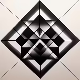 a geometric artwork that is made with squares