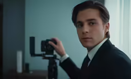 a man is taking a photo of himself in front of a mirror