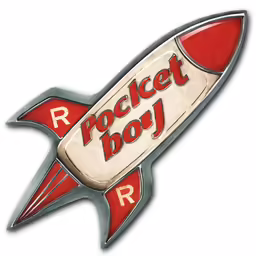 an air rocket sign on a white background