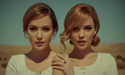 two beautiful women are standing near each other
