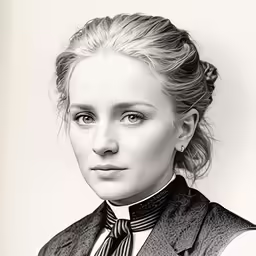 a woman wearing a neck tie with long hair