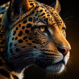a close up of a face with yellow eyes