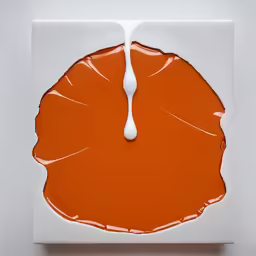 this picture depicts a paint dripping from a painting