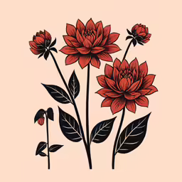 a bunch of flowers that are on a pink background