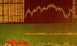 several screens of different types and sizes of sound wave,several images show the same background of various buildings
