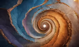 some very pretty colored paper stairs