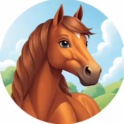 a horse that is sitting in the grass