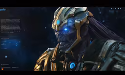 a screenshot of the alien hunter character from elder in massjugger