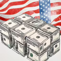 a bunch of dollars on top of a pile of money