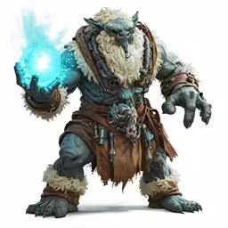 a creature from the elder world of warcraft with a blue flame in its hand