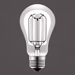 the light bulb is shining brightly in the dark