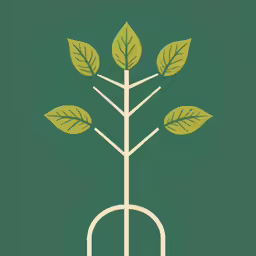 the picture shows green leaves on a white plant